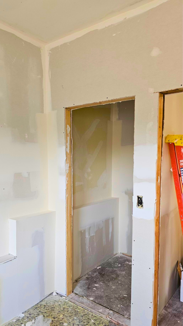 dry wall taping process